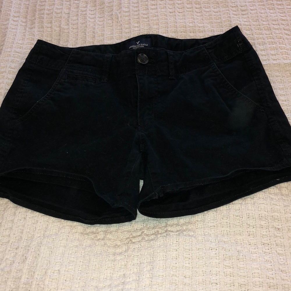 Black Midi Shorts